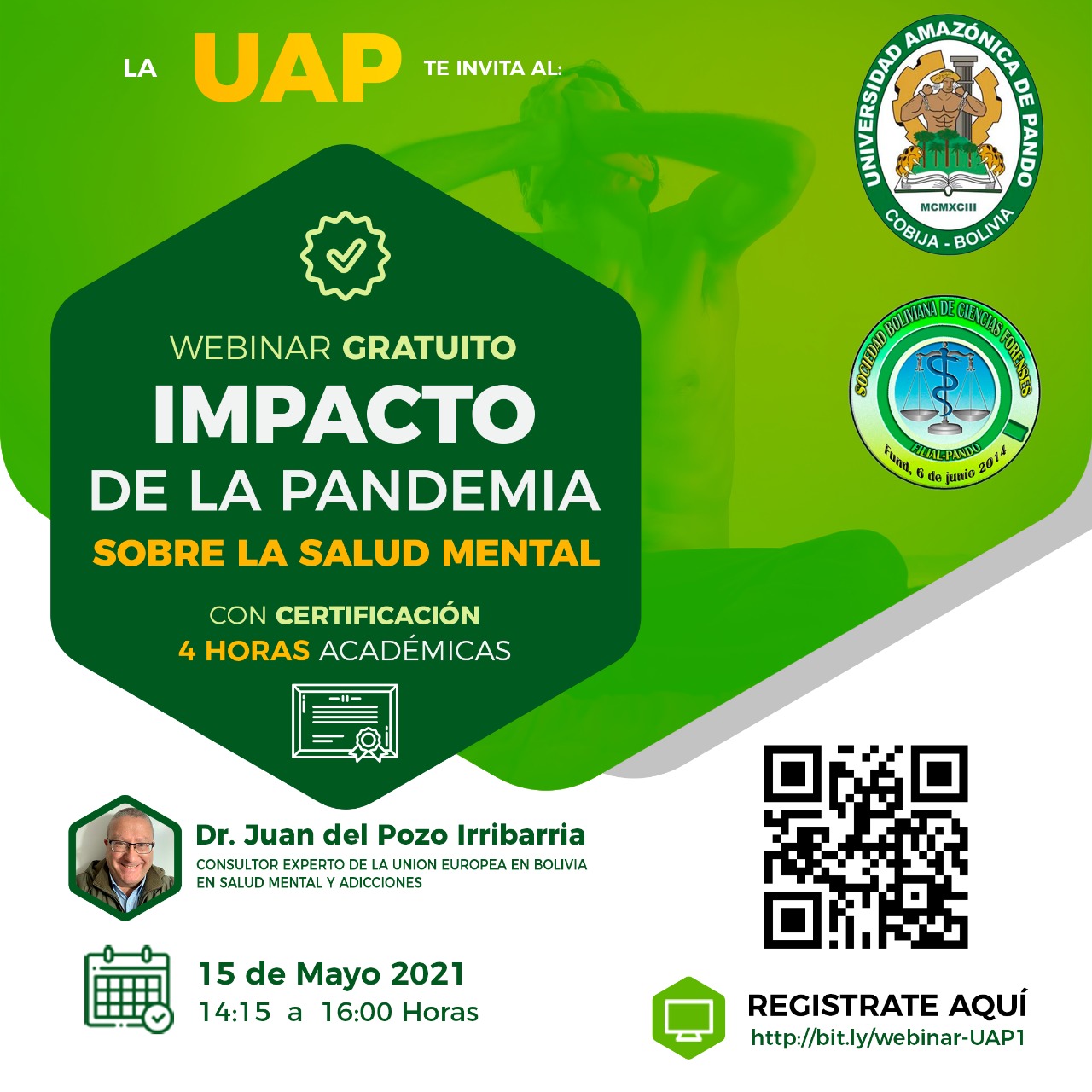 WEBINAR: "IMPACTO DE LA  PANDEMIA SOBRE LA SALUD MENTAL"